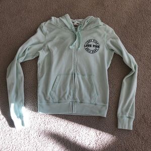 PINK Light Mint Green Hoodie